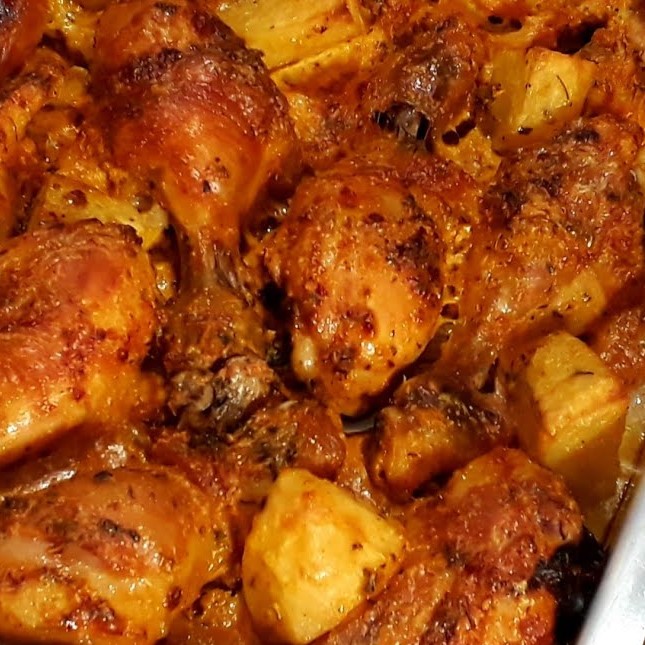 coxas de frango assadas